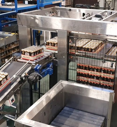 High-level in-feed type machine